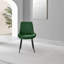 Edzard Double Pedestal High Gloss Dining Table Set with 4 Luxury Velvet Dining Chairs-53115188-53115191
