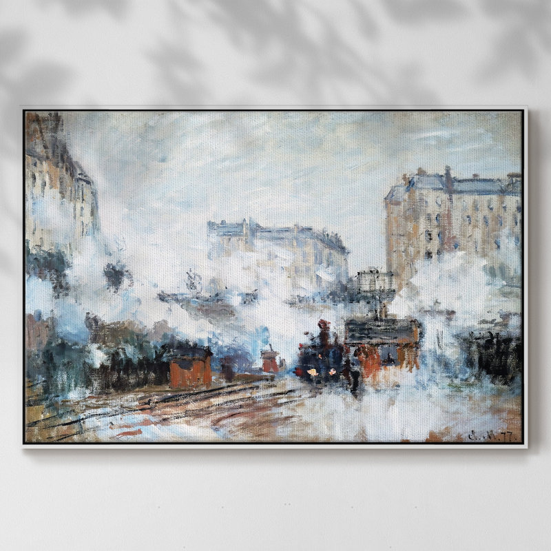 Saint encadré sur toile, H 27 po x l 41 po x P 2 po, Blanc