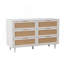 Console en bois avec 6 tiroirs, bois-1110872861