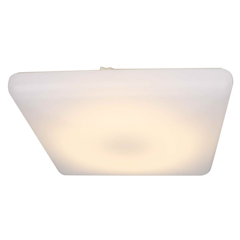 Acrylic LED Flush Mount, 3.25"H x 11"W x 11"D
