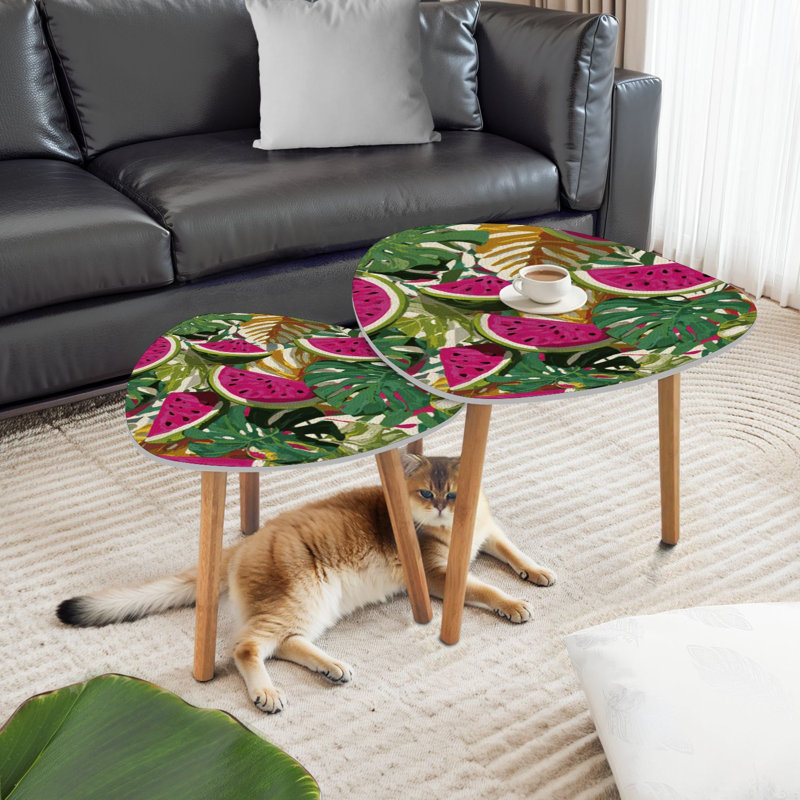 Ensemble de 2 tables basses gigognes Triangle Nesting