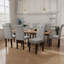 Chaises de salle à manger capitonnées à dossier haut capitonné (ensemble de 2)-1099137483