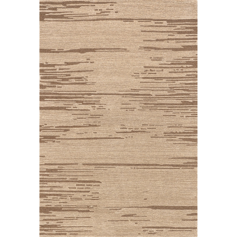 Barun Wool Area Rug, Rectangle 5' x 8'