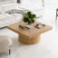 Table basse carrée avec base cylindrique-1864445013