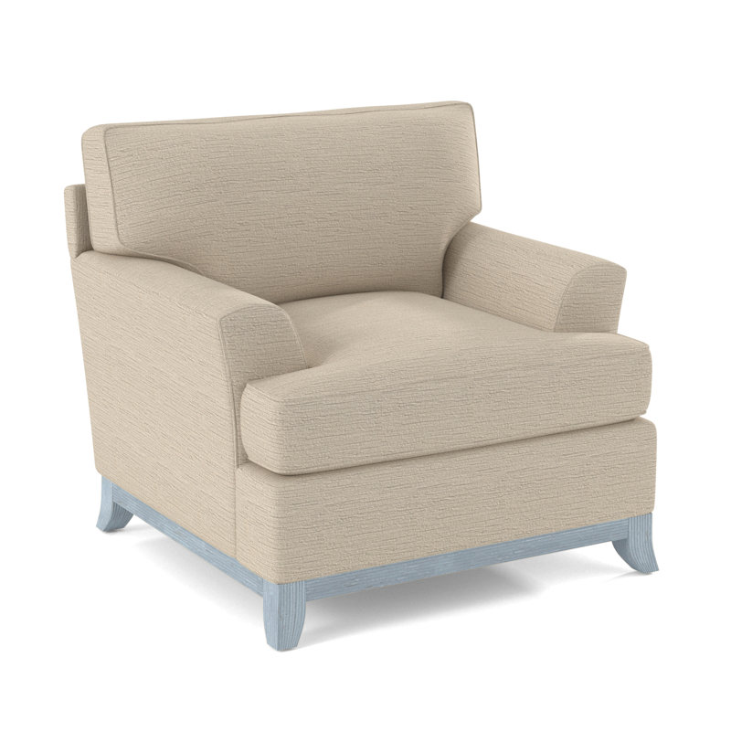 Oaks Way Armchair, Beige Performance Fabric; 0851-73, Sea Glass