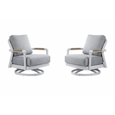Santorini Swivel Chair Set