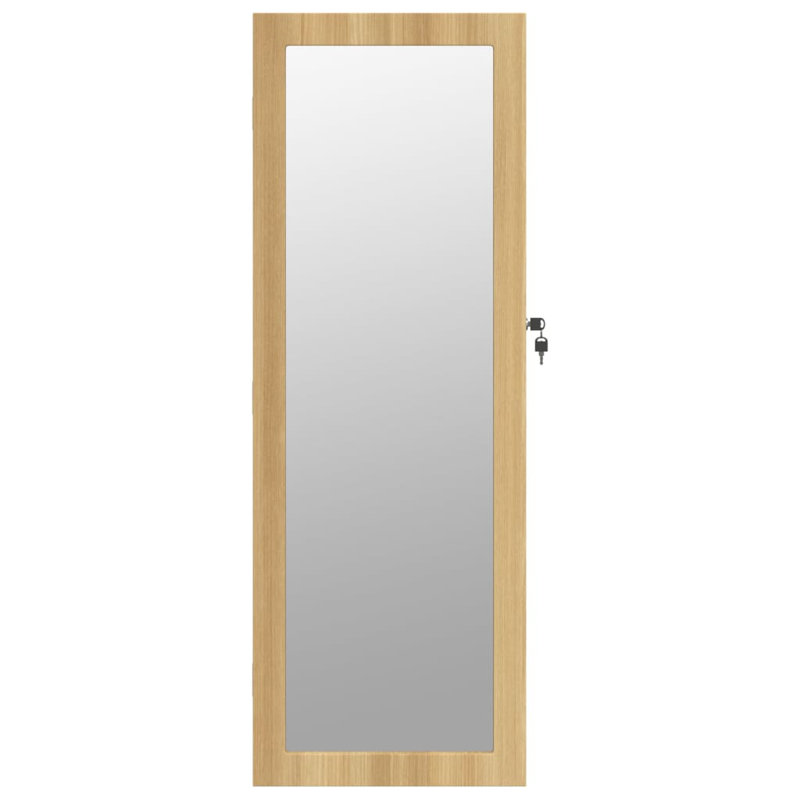 Mylesha Jewelry Armoire, Brown, 106cm H x 37.5cm W