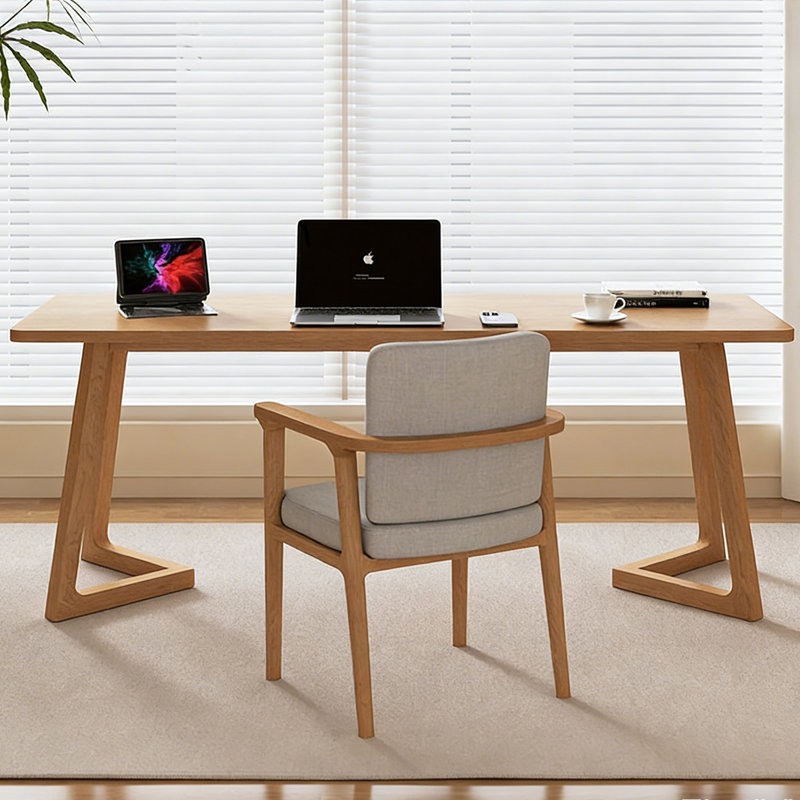 Bois massif rectangulaire Burlywood, H 29,53 po x L 70,87 po x l 23,62 po