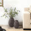 Vase en ciment antique brun, décoration rustique de 12,8 po de hauteur-410268551