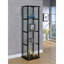 Vitrine noire à 4 tablettes-133427319