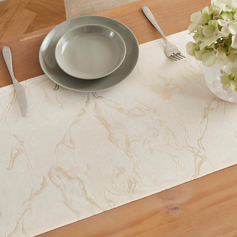 Kaxton Dining Linens, 72" Runner, Beige