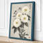 White Chrysanthemums Japandi - Wrapped Canvas-408803089-408803110
