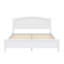 Base de lit plateforme contemporaine avec tête de lit intégrée et système de support à lattes en bois durable-126262595