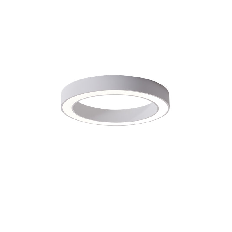LED Flush Mount, 8.5cm H x 40cm W x 40cm D, White