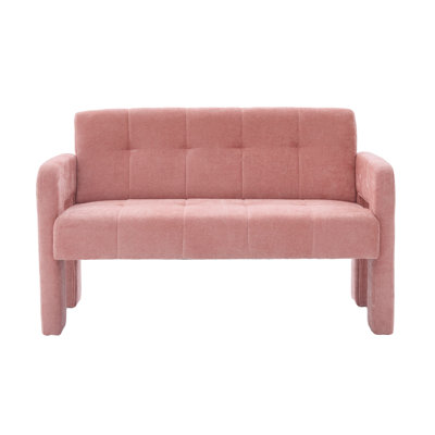 Double fauteuil rembourré Nordic Modern, canapé de loisirs compact pour le salon et la chambre à coucher
