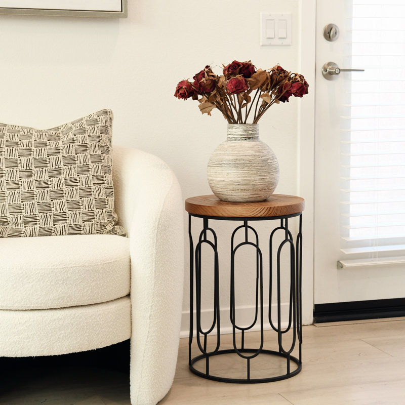 Small Round End Table Set Of 2