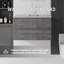 Meuble-lavabo flottant 36 po avec lavabo, tiroir à fermeture en douceur, comptoir en granite blanc de 2 po et dosseret, contreplaqué