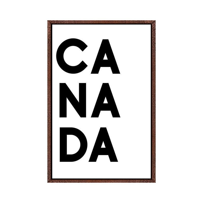 Ca Na Da by Mirano - Print on Canvas, 152.4cm H x 101.6cm W x 3.81cm D, Classic Brown Wood Framed