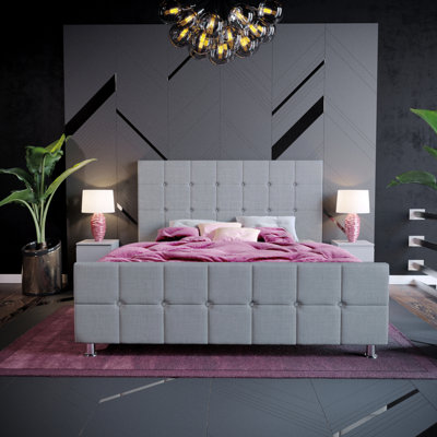 Raul Upholstered Bed Frame, UKFR Certified