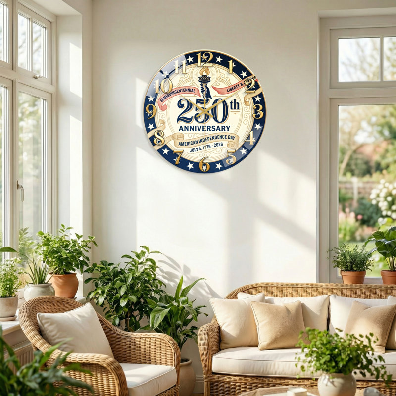 "American Independence USA 250th Anniversary Merchandise", 40 x 40 cm (15,7 x 15,7 pouces)