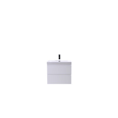 Base de meuble-lavabo simple 23,5 po mural seulement