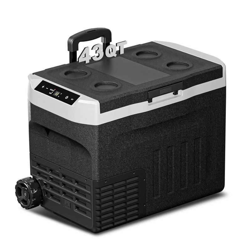 12 Volt Refrigerator, Electric Cooler, Portable Freezer 12V/24V Dc 110-240V Ac, 12V Fridge, 12V Cooler For Travel, Truck, Boat, Camping