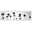 Black And White Palms - Single Picture Frame Panoramic Print-612445335