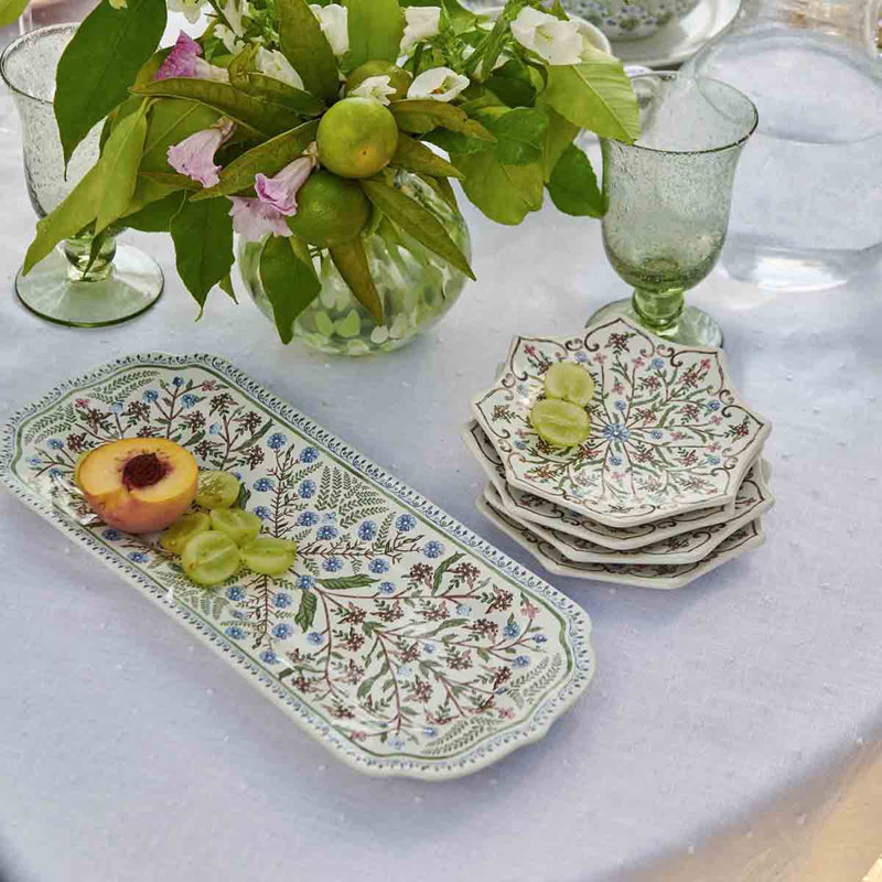 Villa Seville 15" Hostess Tray - Chambray