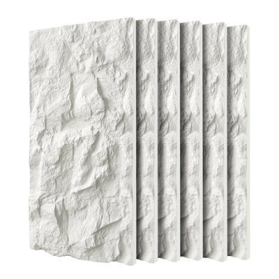 3d Faux Stone Wall Panels, Wainscoting Panel For Interior Wall Decor, Flame-resistant & Lightweight & Waterproof,for Tv Wall, Office, Living Room, 47.24" × 23.62"