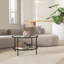 Bupe Glass Top Single Coffee Table-1559920865-1559920870