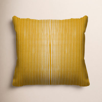 Ash Striped Indoor/Outdoor Throw Pillow