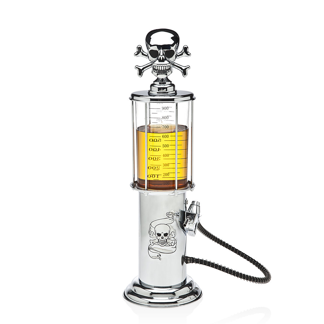 Vintage Gas Pump Beverage Dispenser 32 oz Godinger Silver Art Co