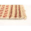 Tapis ivoire/rouge en laine noué à la main Googe