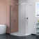 35.43'' W 78.74'' H Framed Double Slide Shower Enclosure