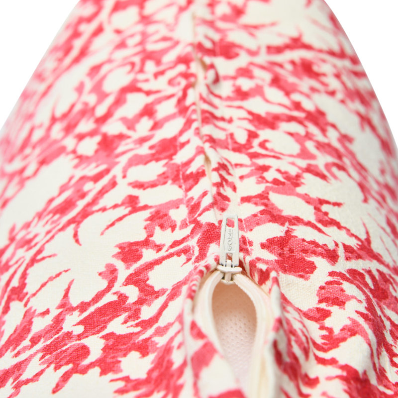 Housse de coussin Eldana, Rouge / blanc, Duvet