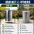  20-Gallon Galvanized Steel Incinerator Can with Lid, Ventilation Holes, and Lid Lifter – High-Heat Outdoor Burner Bin for Leaves, Paper, Yard Waste, and Garden Debris, Silver