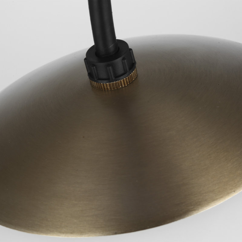 Leo - Hanging Globe 1 - Light LED Pendant, Satin Bronze, 8.5" H x 8" W x 8" D