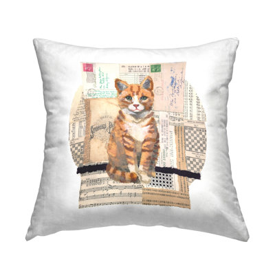Coussin Cat Collage