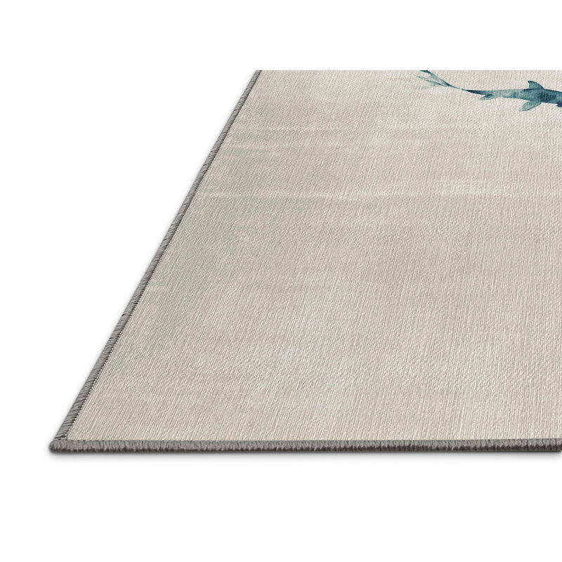 Tapis gris lavable à la machine, Tapis de couloir 2 pi x 5 pi