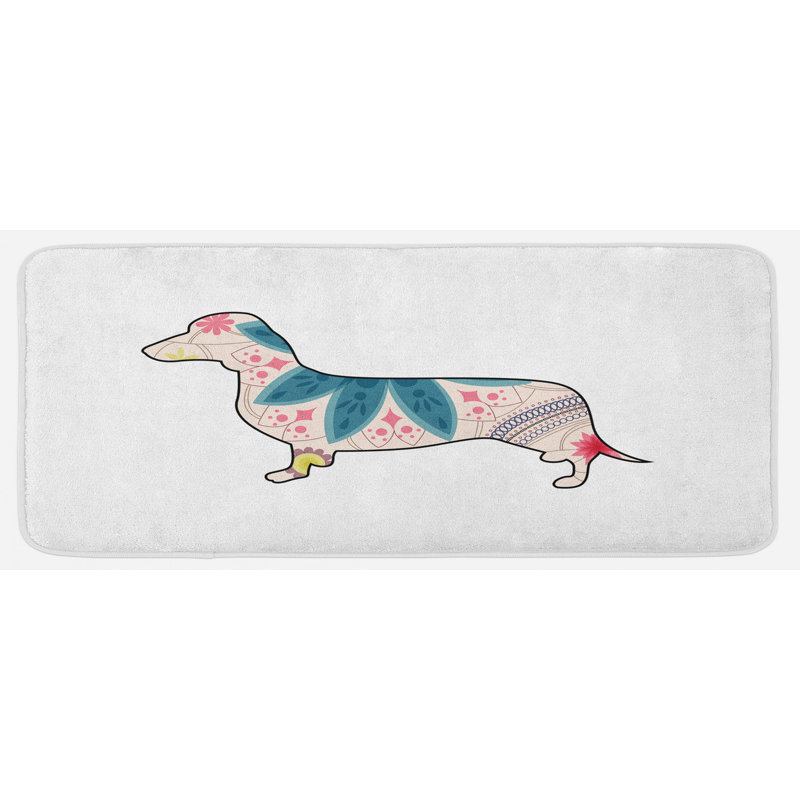 Tapis de cuisine teckel