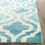 Tapis bleu / ivoire en laine touffeté à la main Adelei-1073027697