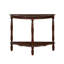 Console en forme de demi-lune de 42 po avec plateau et pieds ouverts-366732922