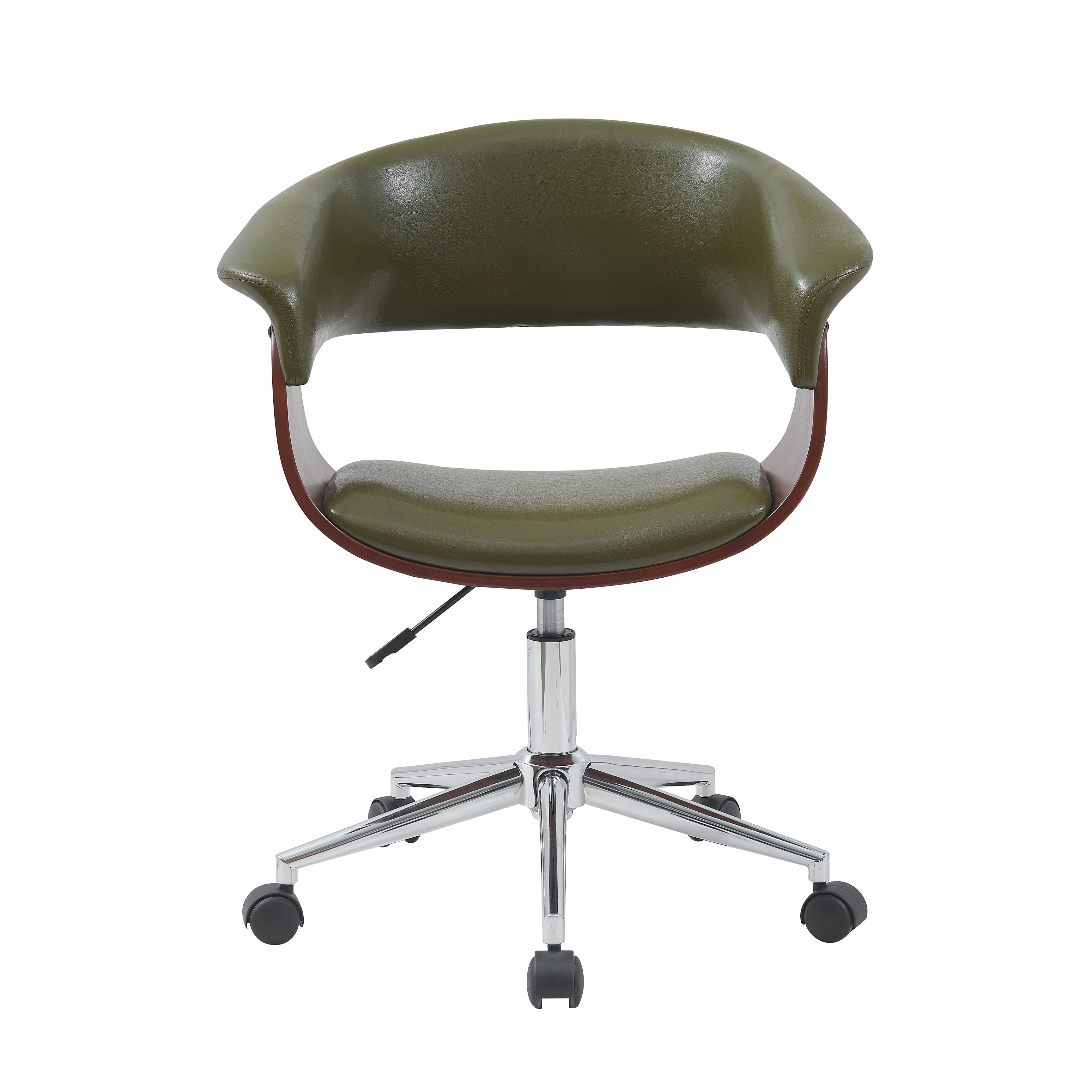 Mercury Row Grumium Faux Leather Mid-Century Office Chair