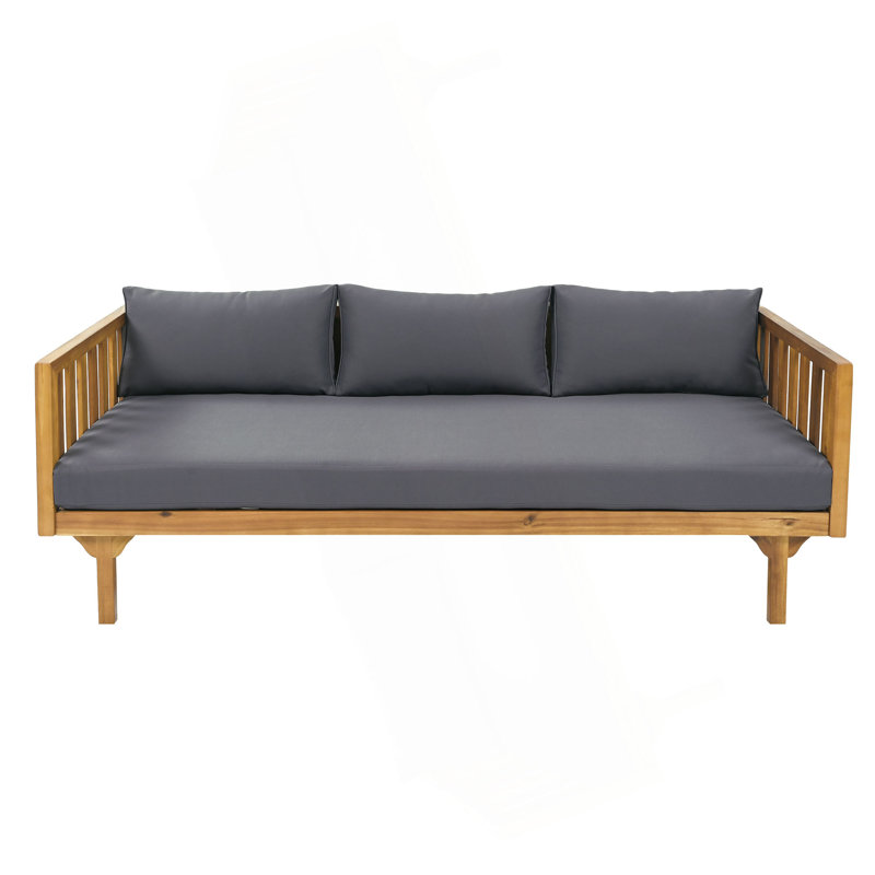 Claremont 3 Seater Daybed, Gray, Teak