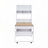 A Foldable Dining Table With A Top Cabinet And A Multi-Functional Sideboard-1829461350