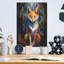 «The Cubistic Fox» par Andreas Magnusson, art mural en métal-1775324166