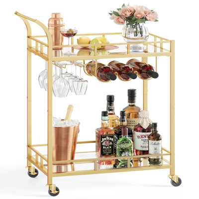 Aarnav Metal Bar Cart