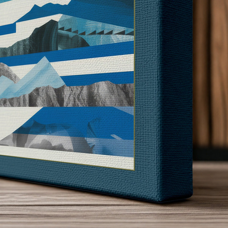 Print, 24x16 - 61.0 x 40.6 cm, Teal Border