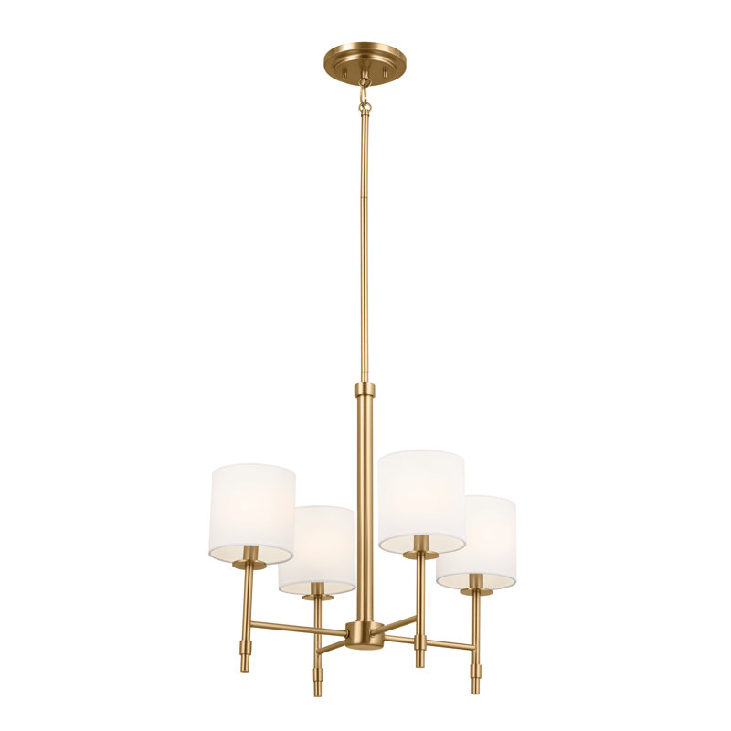 6 - Light Steel Dimmable Classic / Traditional Chandelier, Gold