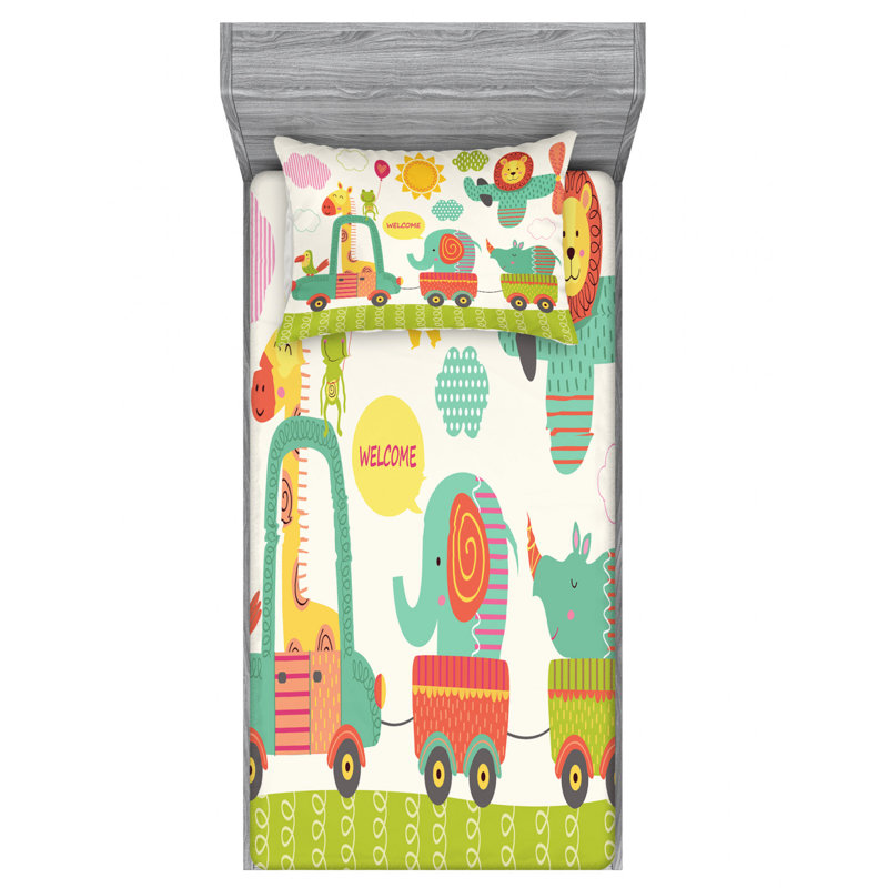 Microfiber Sheet Set, Twin Sheet Set with Fitted Sheet
